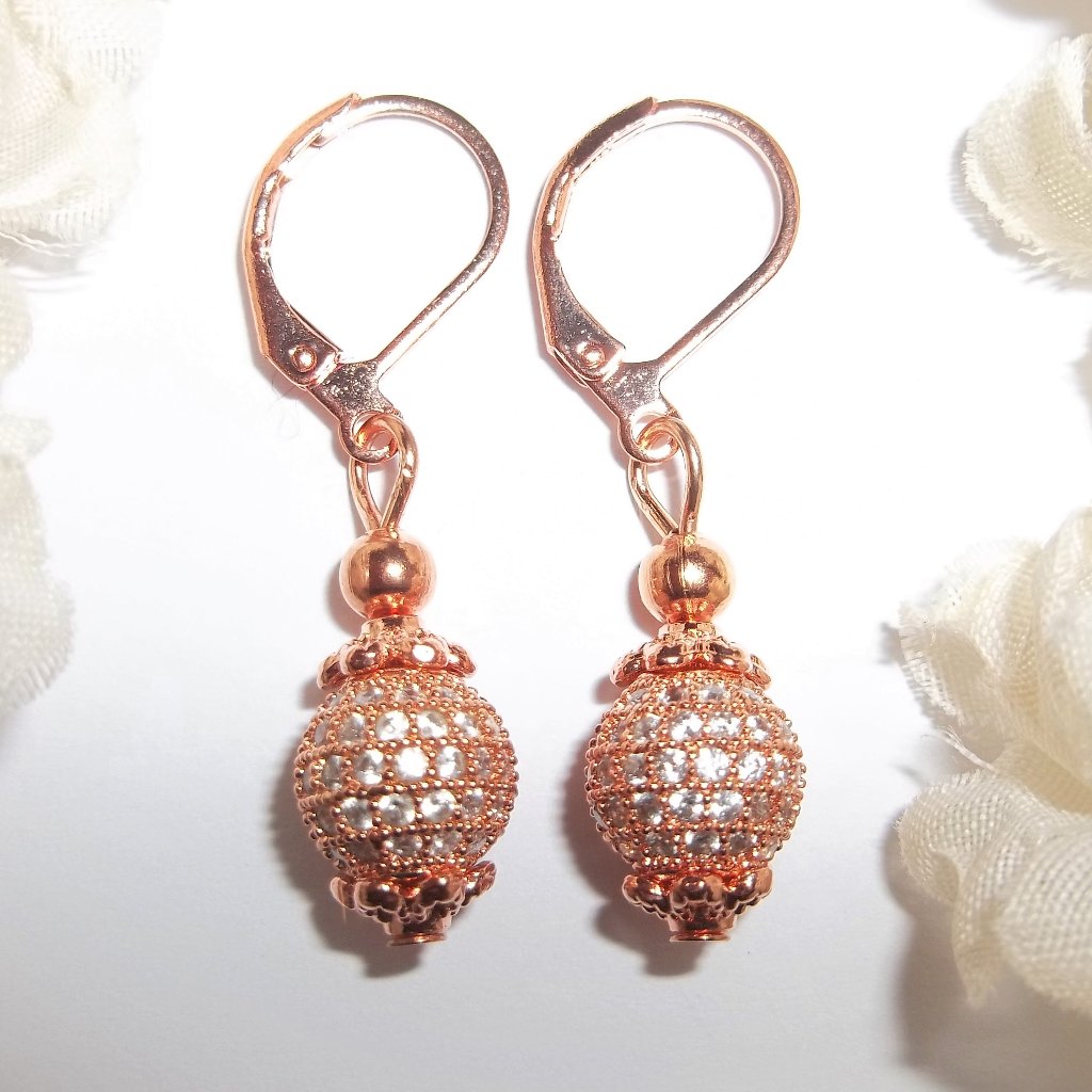 Rose Gold Earrings Earrings Faux Diamond Earrings Earring Earring Nwt 8103 20$